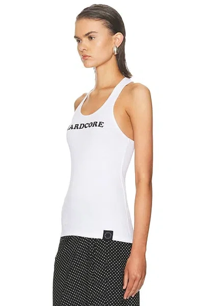 Stella Mccartney Hardcore Slogan Tank Top In White