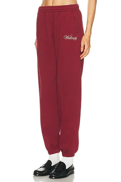 Sporty And Rich Soho Sweatpant In Burgundy