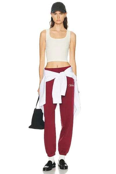 Sporty And Rich Soho Sweatpant In Burgundy