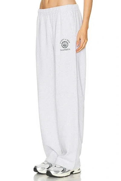 Sporty And Rich California Emblem Wide Sweatpant In White