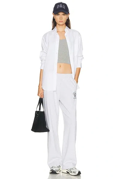 Sporty And Rich California Emblem Wide Sweatpant In White