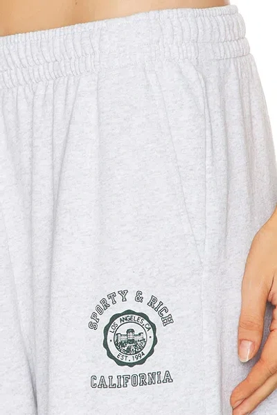 Sporty And Rich California Emblem Wide Sweatpant In White