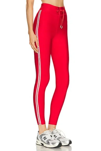The Upside Oxford 25 Midi Legging In Red