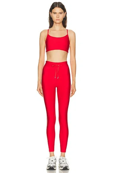 The Upside Oxford 25 Midi Legging In Red