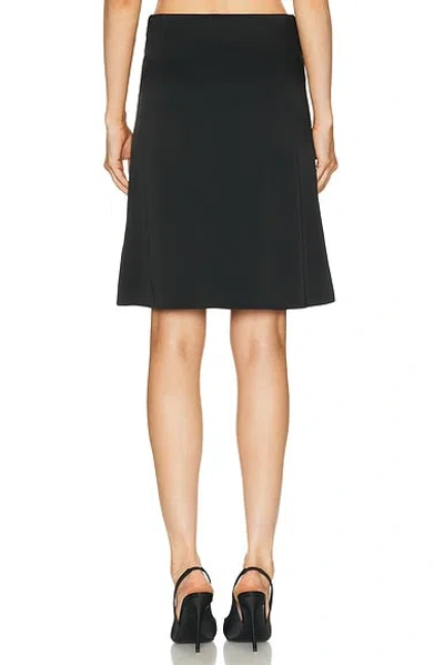Versace Front-button Mini Skirt In Black