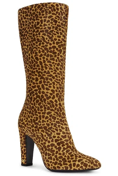 Valentino Garavani Hotty Boot In Pony-effect Calfskin 100mm Woman Animal Print 39.5 In Animal Print
