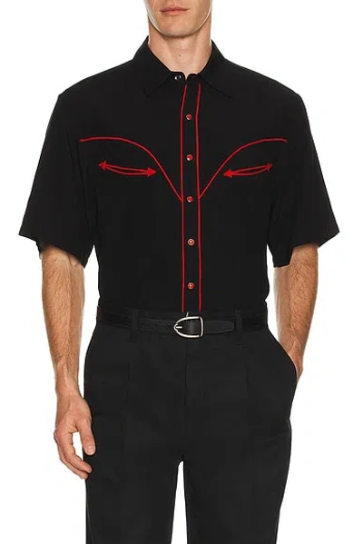 Wacko Maria Western Shirt In Black
