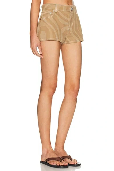 Pucci Mini Short In Brown