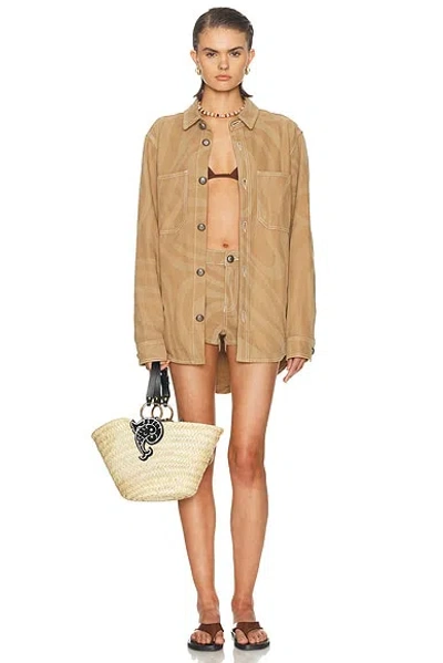 Pucci Mini Short In Brown