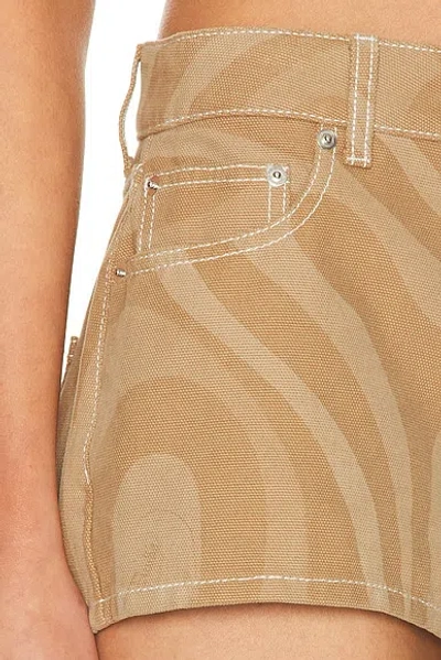 Pucci Mini Short In Brown