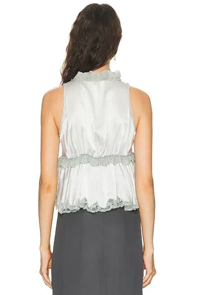 Chloé Sleeveless Lace Top In Gray