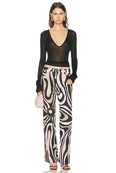 Pucci Wide Leg In Black