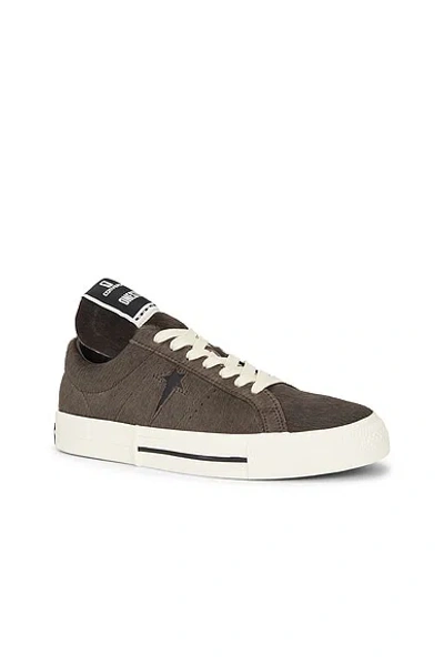 Rick Owens Drkshdw Rick Owens Converse X Drkshdw One Star Low Top 7809 Dark Dust In Brown