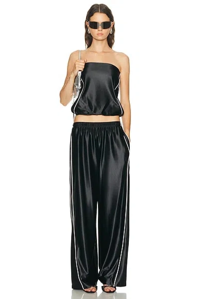 Alexander Wang Strapless Bubble Top In Black