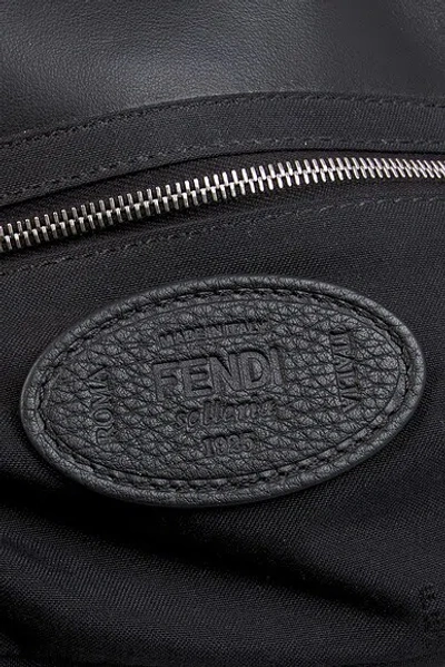 Pre-owned Fendi Selleria Baguette Shoulder Bag In Black