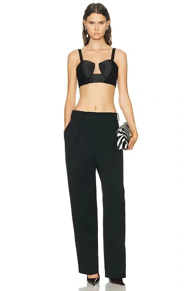 Givenchy Double Pleated Low Waist Pant In Black