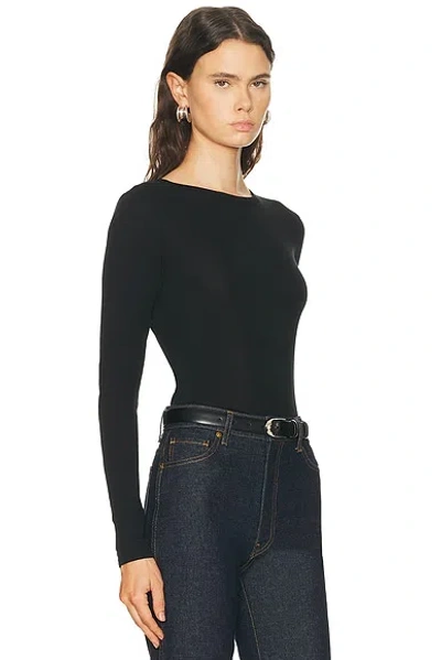 Flore Flore Olivia Long Sleeve Top In Black
