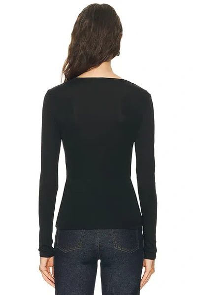 Flore Flore Olivia Long Sleeve Top In Black