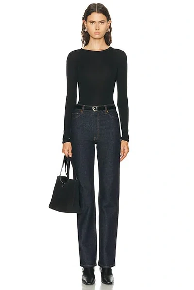 Flore Flore Olivia Long Sleeve Top In Black