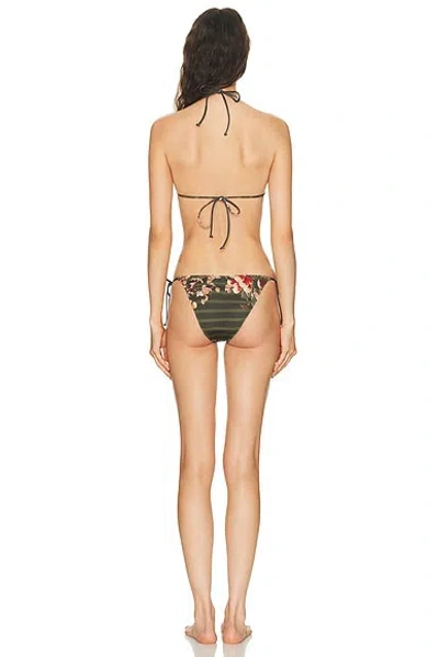 Jean Paul Gaultier Printed Marini?re Grape Bikini Set In Brown
