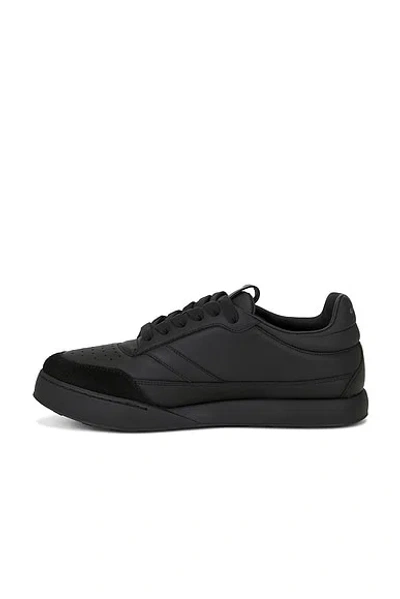 Givenchy Black Calf Leather Bos Taurus Low Top Sneakers In Multi