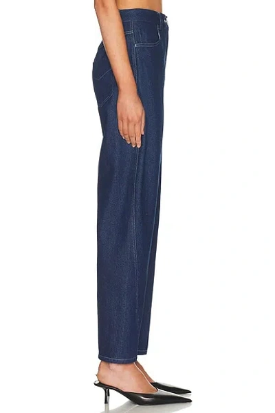 Matthew Bruch High Waisted Straight Leg In Blue