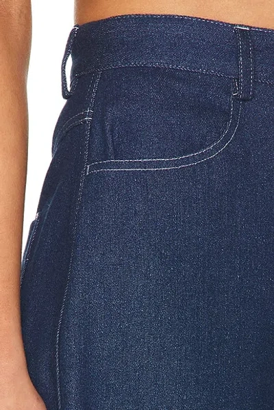 Matthew Bruch High Waisted Straight Leg In Blue