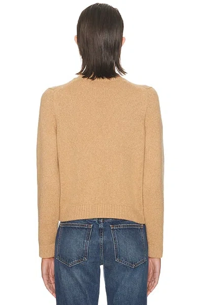 Khaite Leta Cashmere Crewneck Sweater In Nude