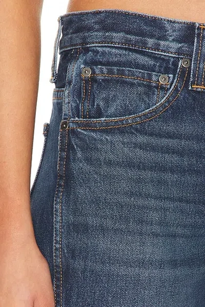 Khaite Farley Straight-leg Acid-washed Jeans In Blue