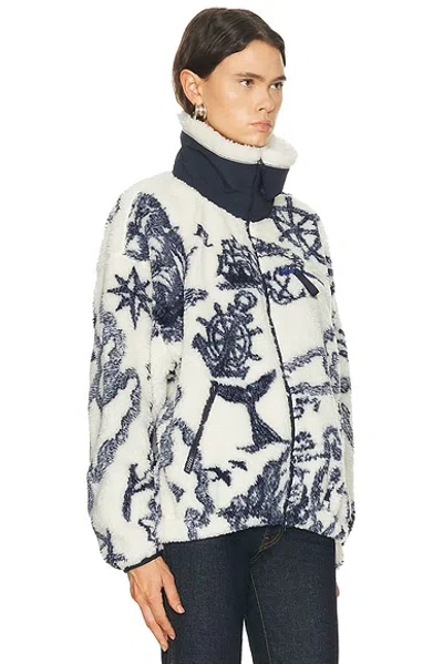 Polo Ralph Lauren Zip Up Fleece Jacket In Blue