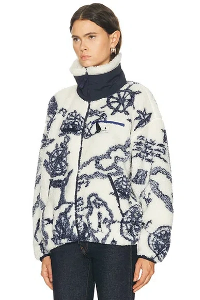 Polo Ralph Lauren Zip Up Fleece Jacket In Blue