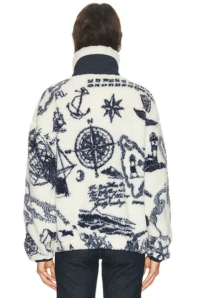 Polo Ralph Lauren Zip Up Fleece Jacket In Blue