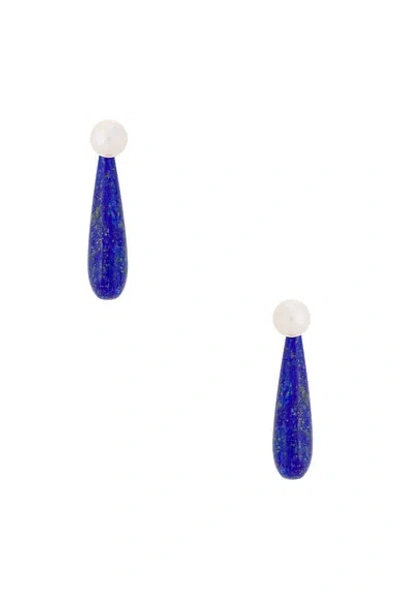 Sophie Buhai Small Angelyne Earrings In Blue