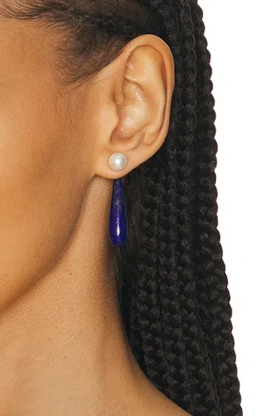 Sophie Buhai Small Angelyne Earrings In Blue