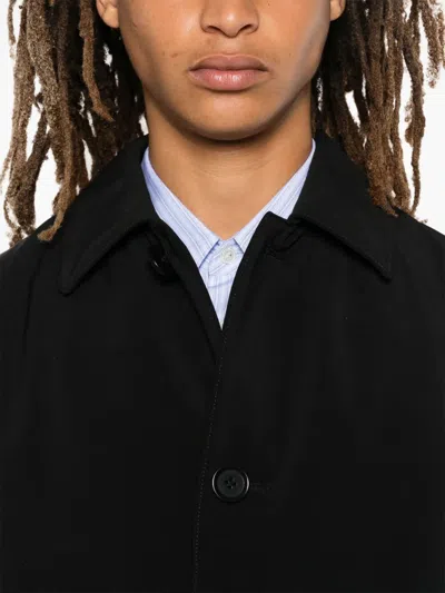 Aspesi Coats Black In Black