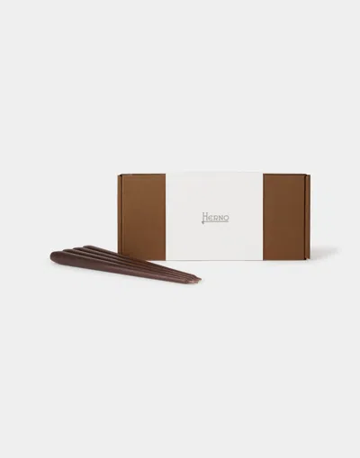 Herno Habita Set Of 4 Long Candles In White