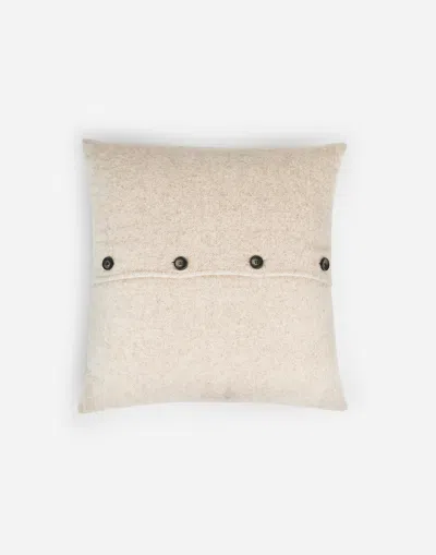 Herno Habita Wool And Cashmere Cushion In Burgundy