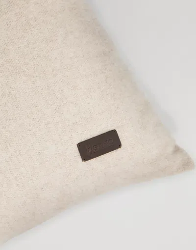 Herno Habita Wool And Cashmere Cushion In Burgundy