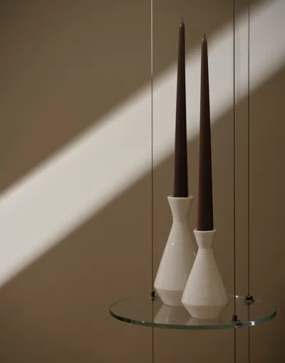 Herno Habita Candle Holder - Medium In White