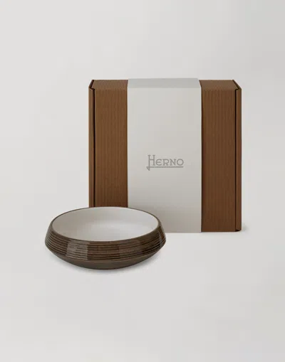 Herno Habita Versatile Ceramic Bowl - Small In Brown