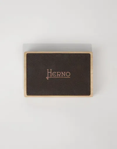 Herno Habita Table Box With Playing Cards In Neutral