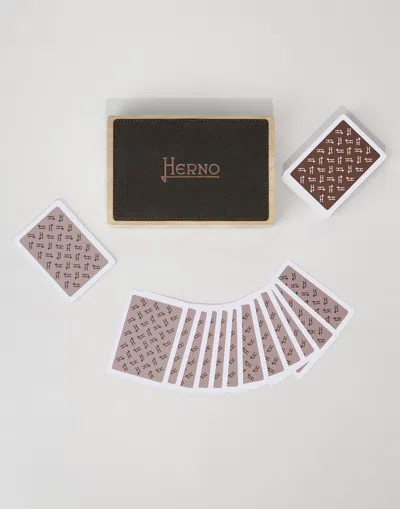 Herno Habita Table Box With Playing Cards In Neutral