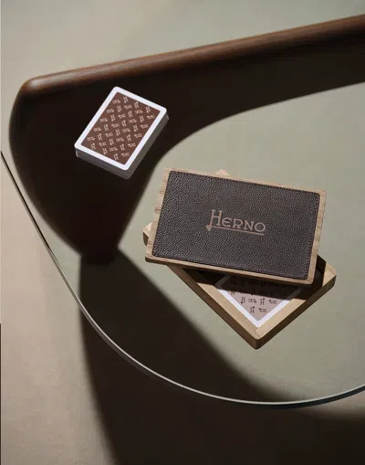 Herno Habita Table Box With Playing Cards In Neutral