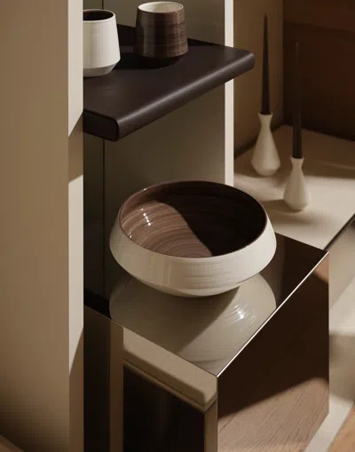 Herno Habita Versatile Ceramic Bowl In Brown