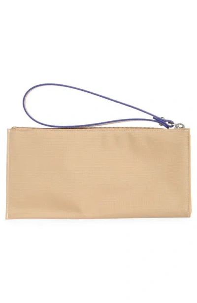 Longchamp Le Pilage Zip Wristlet Pouch In Sand
