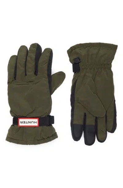 Hunter Intrepid Snow Gloves In Green