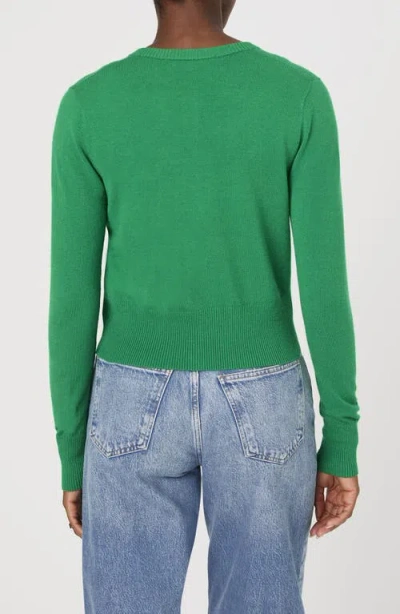French Connection Cozysoft Crop Cardigan In Green