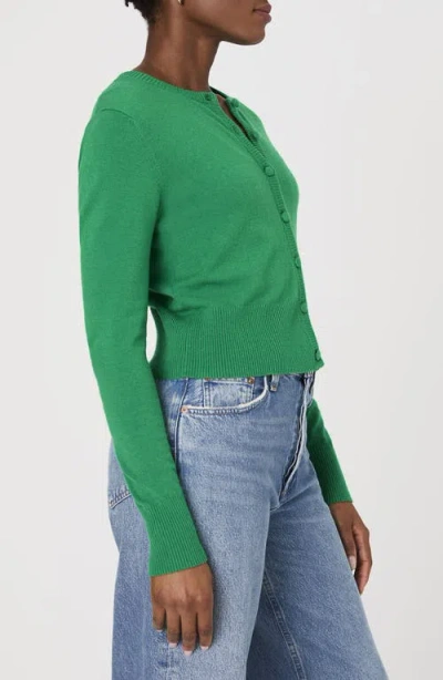 French Connection Cozysoft Crop Cardigan In Green