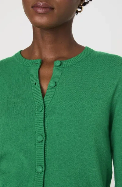 French Connection Cozysoft Crop Cardigan In Green