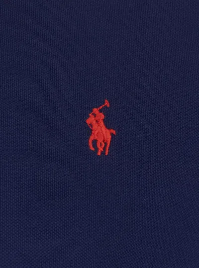 Polo Ralph Lauren Long Sleeve Knit Polo In Black